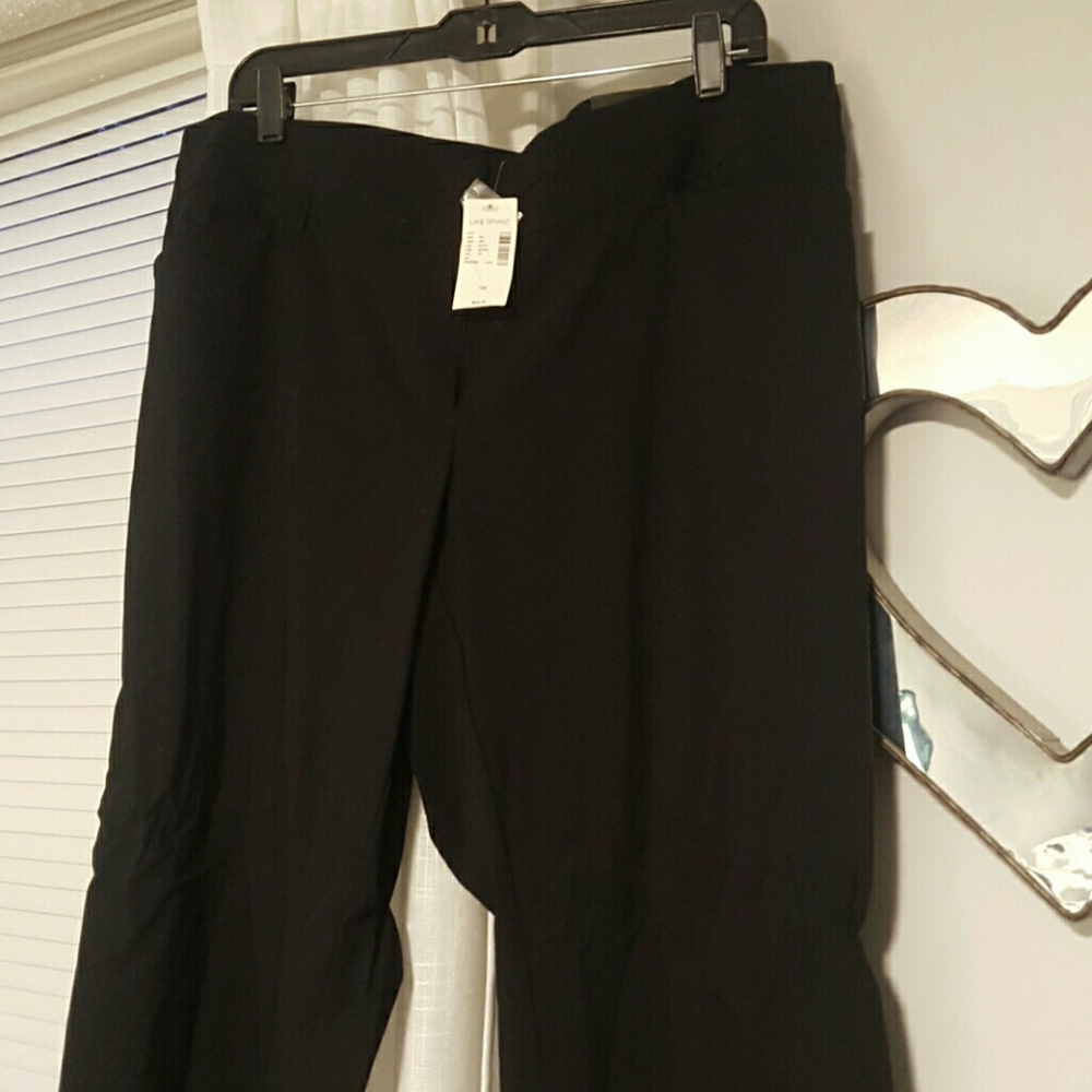 Black boot cut pants